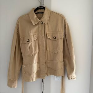Zara denim jacket, brown